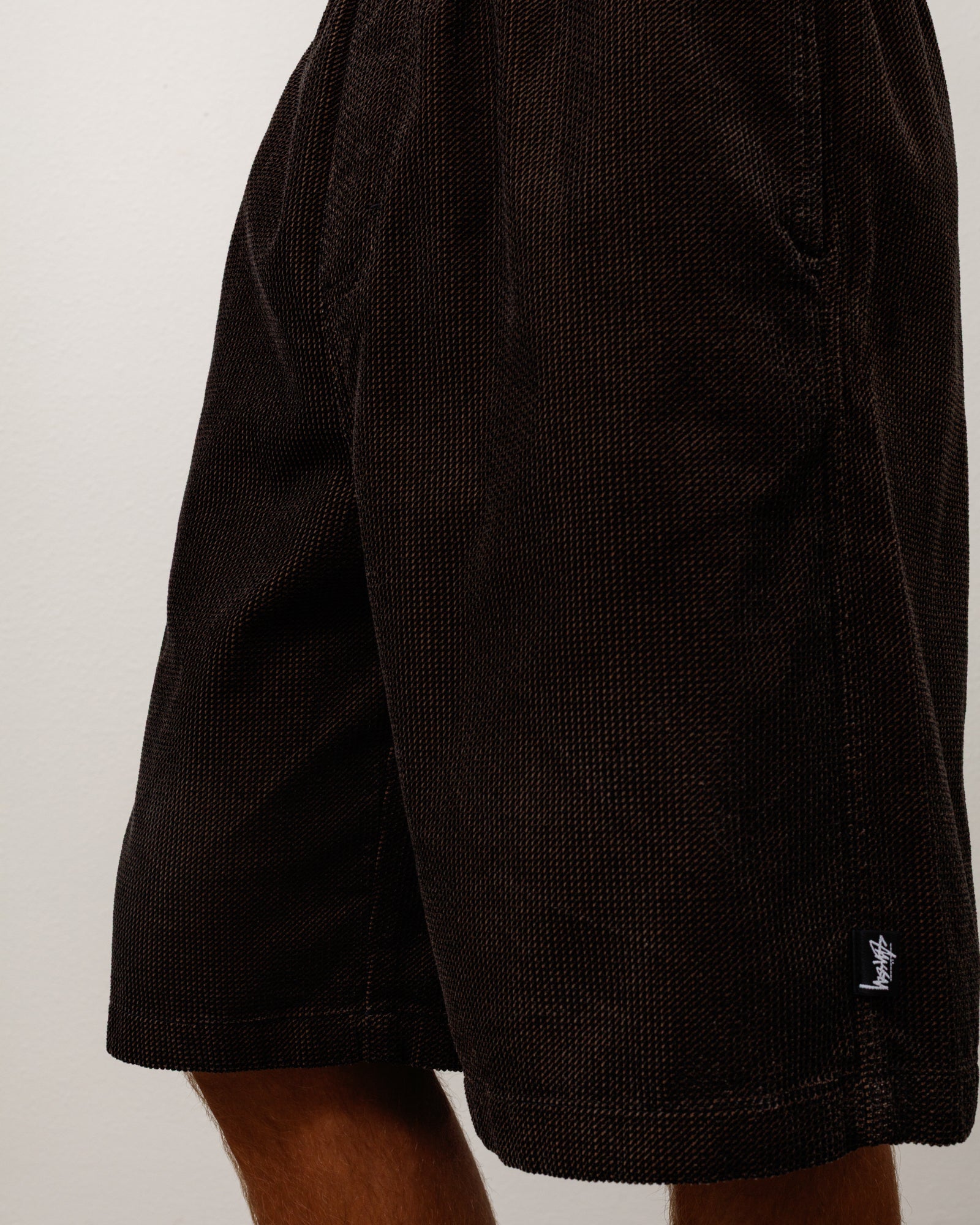 BAGGY TWILL CORD BEACH SHORT