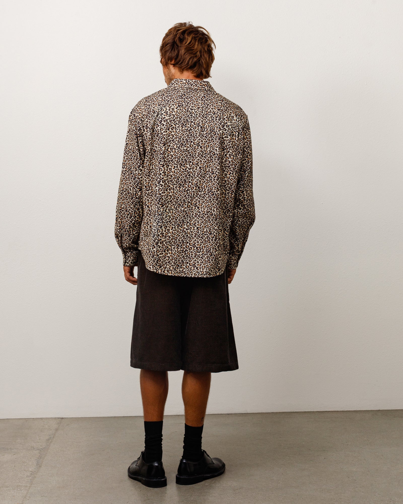 BAGGY TWILL CORD BEACH SHORT
