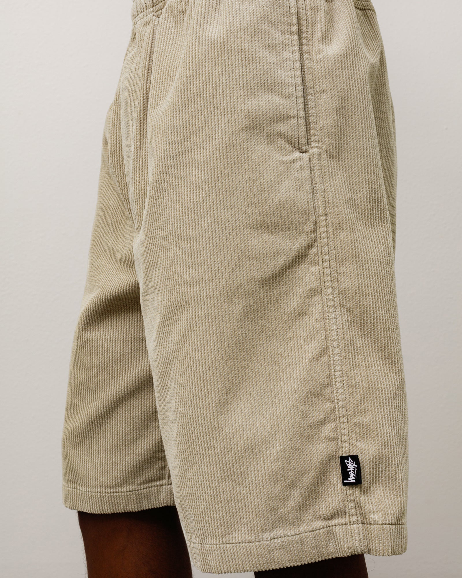 BAGGY TWILL CORD BEACH SHORT