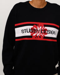 STRIPED HIBISCUS SWEATER