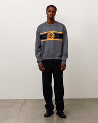 STRIPED HIBISCUS SWEATER
