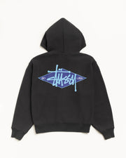 BASIC DIAMOND ZIP HOODIE
