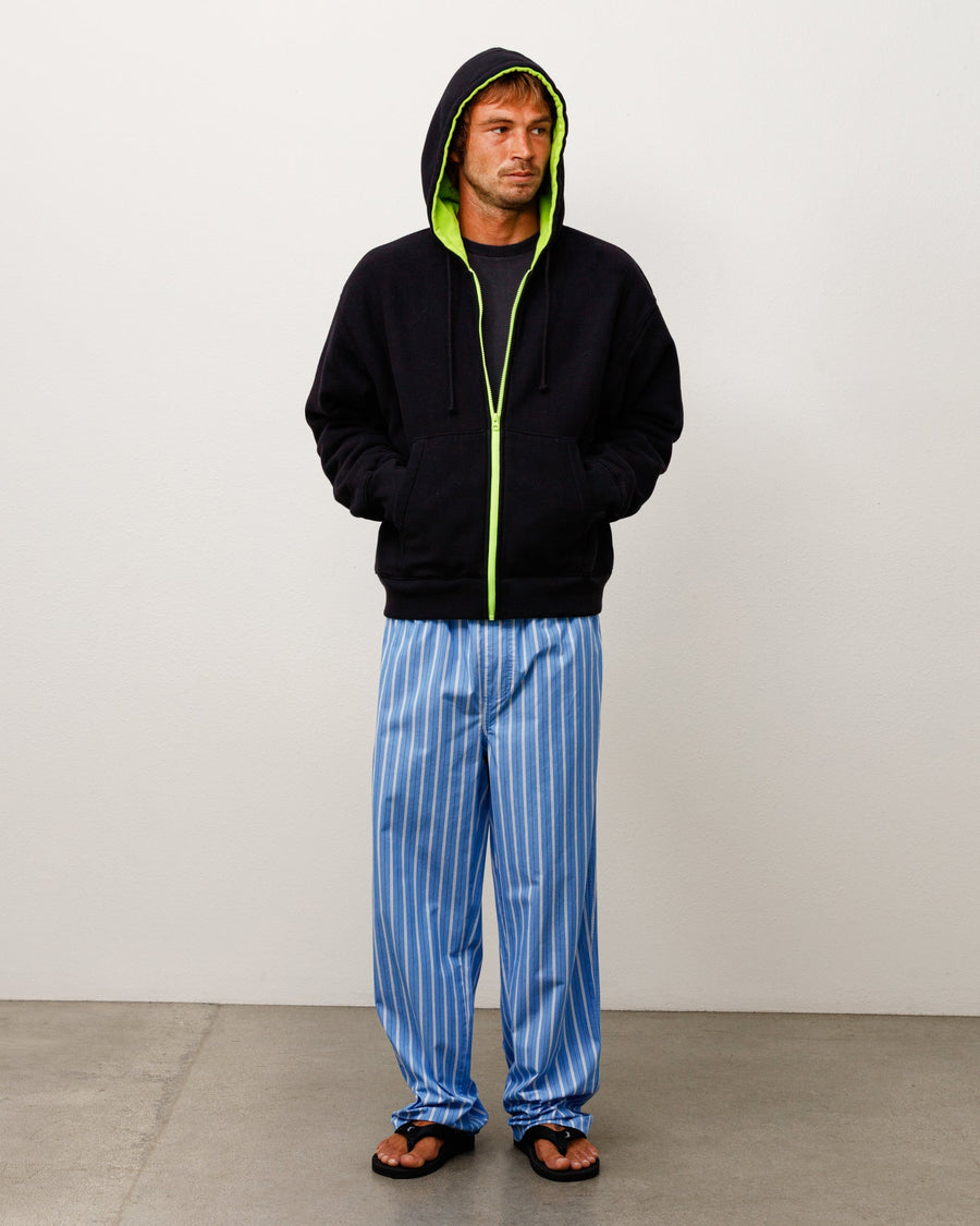 DOUBLE FACED ZIP HOODIE