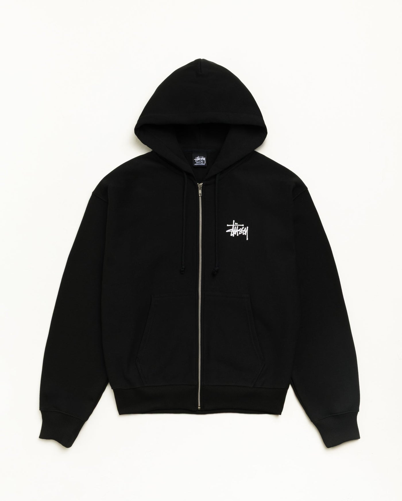 BASIC STÜSSY ZIP HOODIE