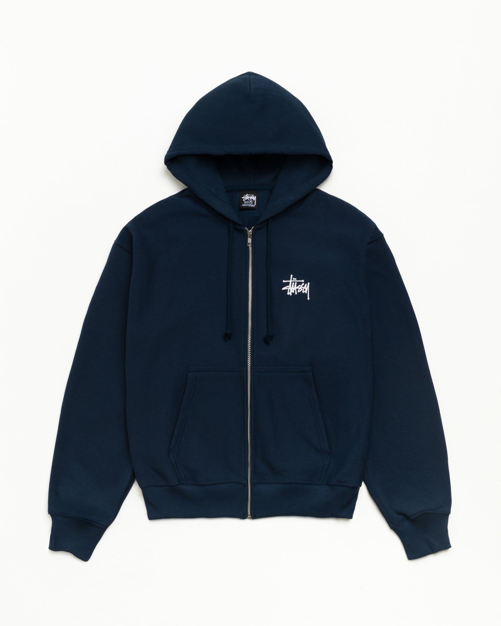 BASIC STÜSSY ZIP HOODIE