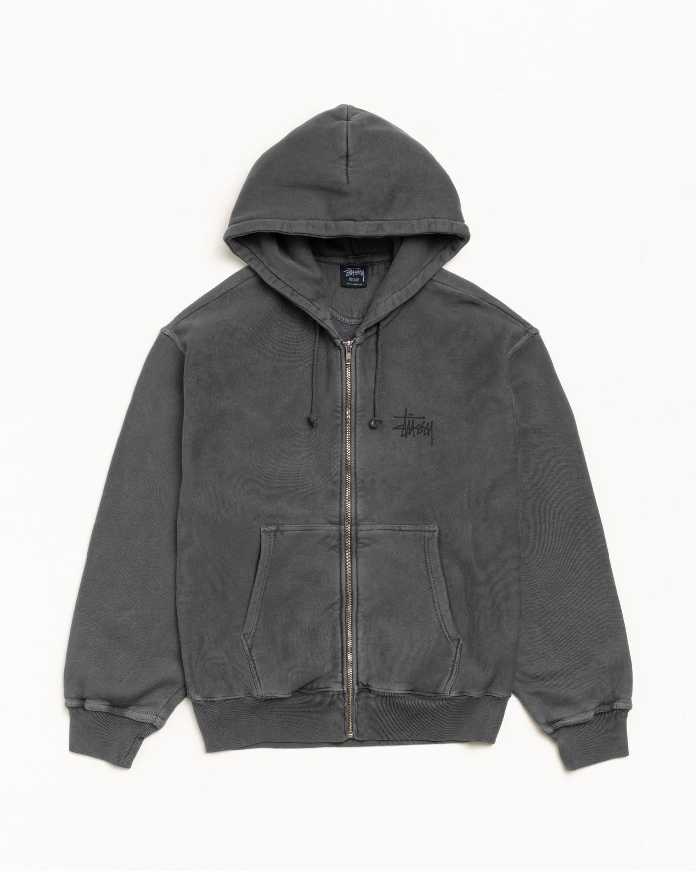 BASIC STÜSSY ZIP HOODIE