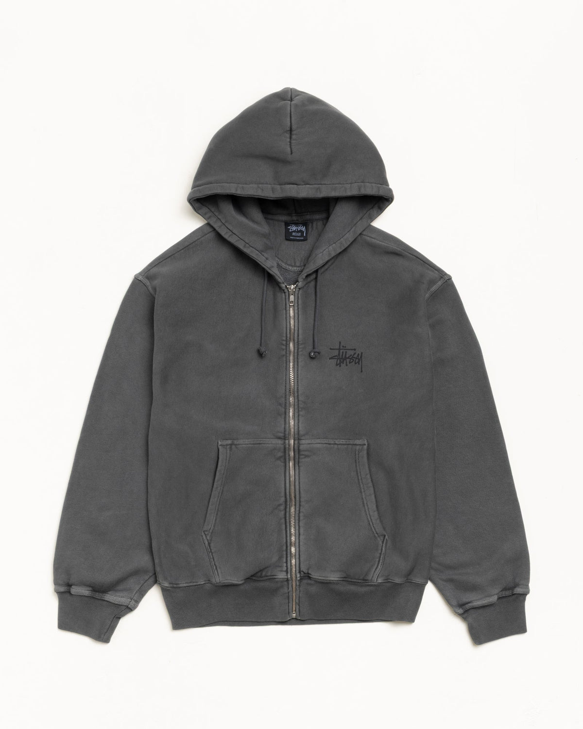 BASIC STÜSSY ZIP HOODIE